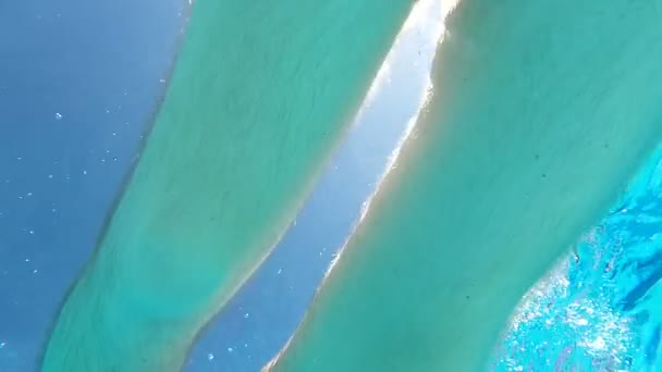 Pés de homem nadando na piscina — Vídeo de Stock