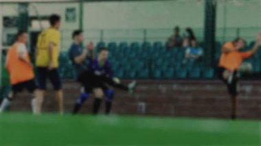 Kaleci topu ve özlüyor gol, futbol oyuncusu kaydetme için arka plan bulanık, Futbol Şampiyonası, bir hedef topu ve puanları hits