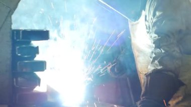 Kaynakçı Kaynak metal parçalar, kaynak metal, endüstri ve sanayi, yakın çekim, uyuşuk