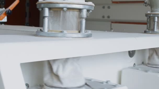 Modern gristmill biler hububat buğday unu ve yonca — Stok video