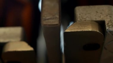 Pvc pencere, pvc profil penceresini, yakın çekim, tezgah lehimleme işleme köşe yapıştırma için makine imalatı