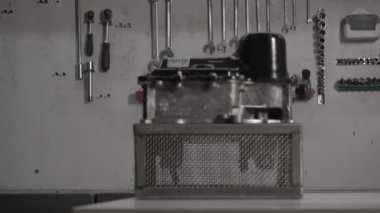 En yeni otomobil otomatik vites Dsg ve yeni hydroaccumulator, yakın çekim