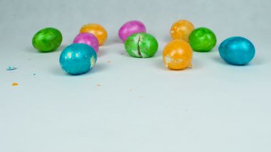 Hıristiyan Festivali Paşa ya da dirilişi Pazar sonra geleneksel Paskalya oyun yumurta jarping rekabet, kırık kabuk sırasında kırık dekore yumurta