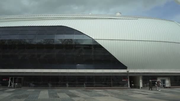 ベラルーシ、ミンスクで第2回ヨーロッパ競技大会2019の陸上競技のためのスタジアム。ゲームの会場は、開会式と閉会式を開催します — ストック動画
