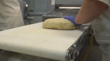 Çörekler ve kruvasanlar için hazırlama ve haddeleme hamur. Hamur işleri ve şekerleme, pizza üretimi için üretim