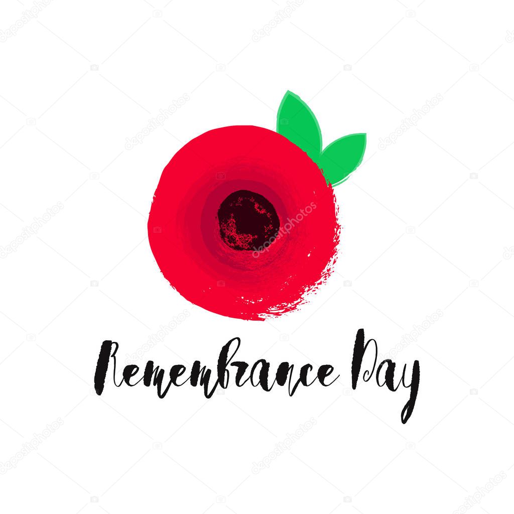 Remembrance Day vector card, banner Anzac Day.