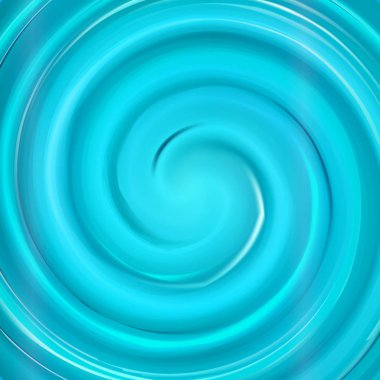 Gerçekçi turkuaz mavi kozmetik krem kapağı smear. Göz farı şablon, kalıcı toz görünümü top. Renkli renk örneği, bio kozmetik arka plan. Vektör çizim