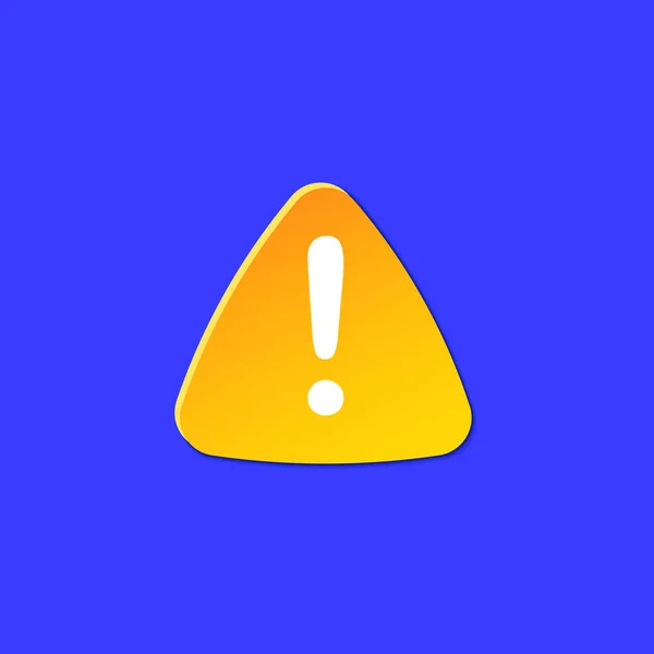 Warning icon for attention. Dangerous Weather forecast info sign. Safety symbol paper cut art. Climate weather element. Button for Metcast report mark, meteo app, web. — Stock Vector