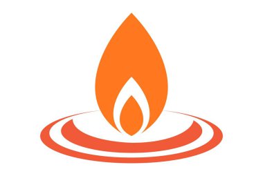 Yangın enerji logo vektör