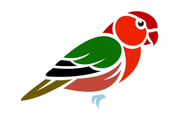 Liebe Vogel Logo Vektor Dsign Symbol — Stockvektor