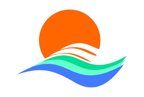 dalgalar günbatımı logo simge