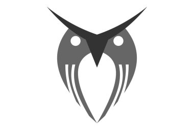 Soyut baykuş vektör logo simge