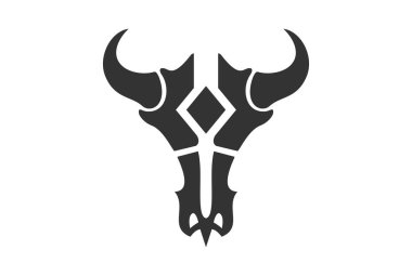boğa kafatası logo simge