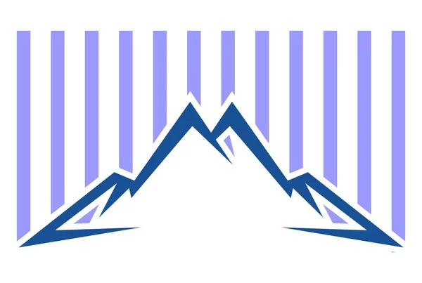 Horská Ikona Logo Vektor — Stockový vektor
