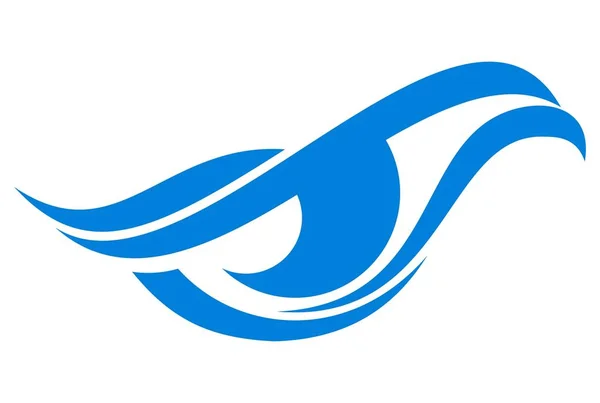 Göz Kartal Kuş Logo Simge — Stok Vektör