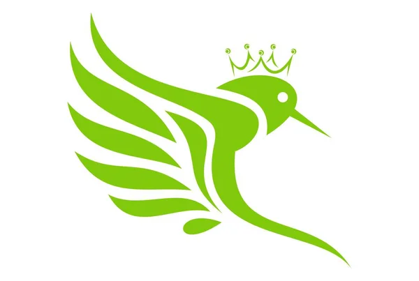 Königsvogel Logo Symbol — Stockvektor