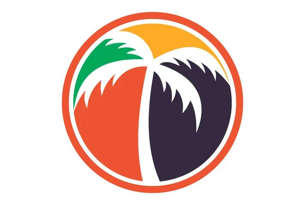 Palm Boom Logo Pictogram — Stockvector