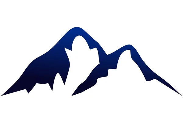 Abstraktní Horské Vektorové Logo Ikonu — Stockový vektor