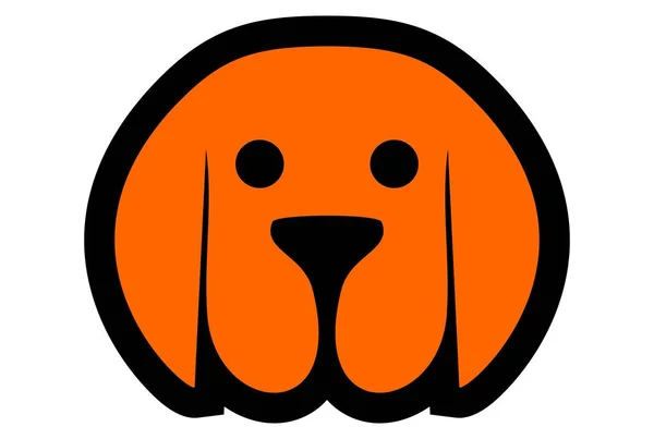 Hund Vektor Logo Symbol Konzept — Stockvektor