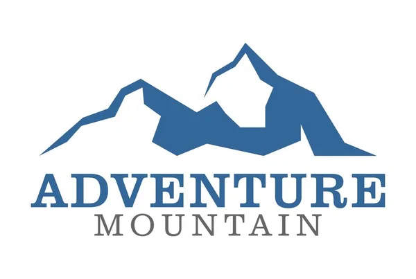 Icône Logo Montagne Aventure — Image vectorielle