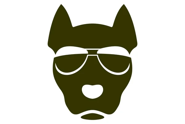 Coole Hund Logo Ikone — Stockvektor