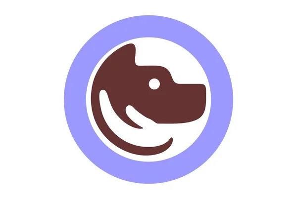 Perro Mascotas Logotipo Icono — Vector de stock