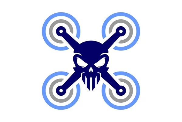 Concepto Icono Logo Abstracto Drone — Vector de stock