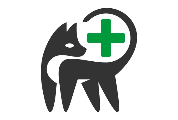 Ikon Logo Klinik Medis Hewan Peliharaan - Stok Vektor