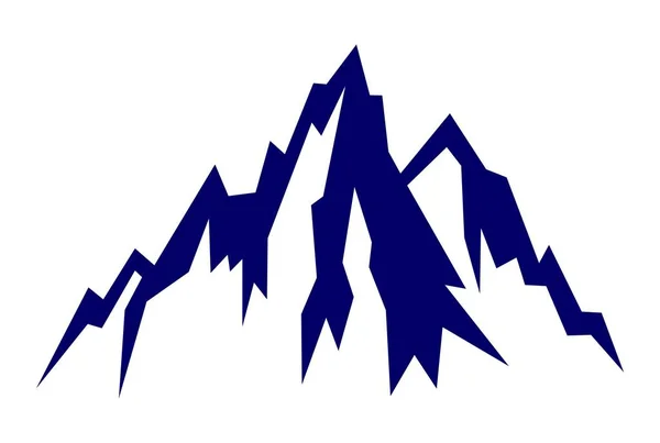 Icono Del Logotipo Montaña Roca — Vector de stock