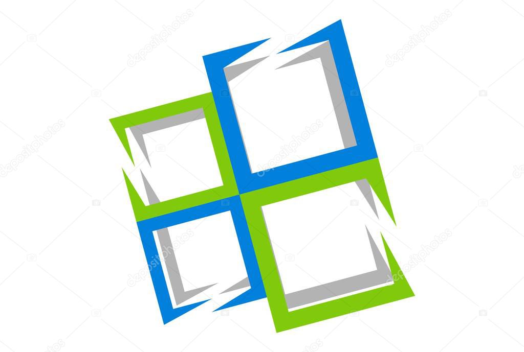 Window logo icon vector concept