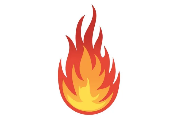 Yangın logo simge kavramı