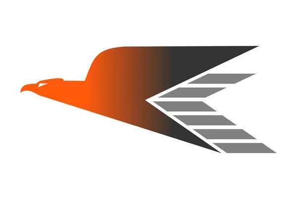 Resumo Logotipo Mosca Águia — Vetor de Stock