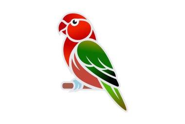 aşk kuş vektör logo simge vektör