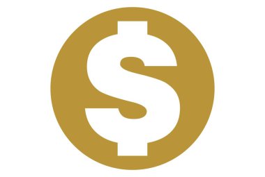 Doları Altın logo vektör