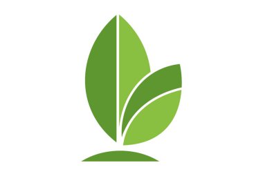 yeşil yaprakları logo simge