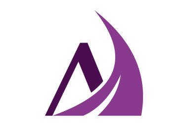 A harfi Soyut logo vektör