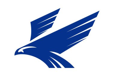 kartal uçmak soyut vektör logosu