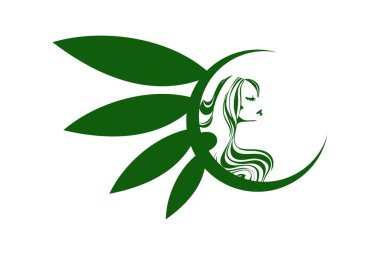 doğal güzellik spa logo vektör kavramı