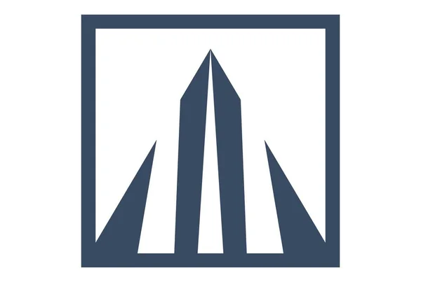 üçgen yapı soyut logosu