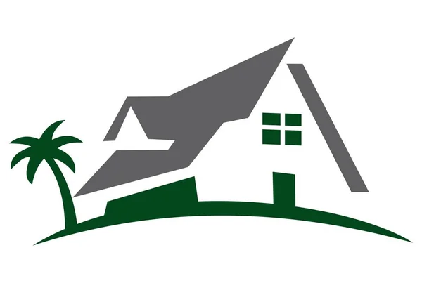 tatlı ev logo simge kavramı