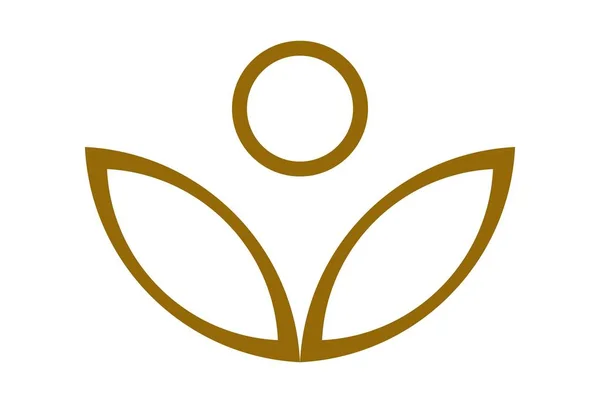 Soyut Çiçek Vektör Logosu — Stok Vektör