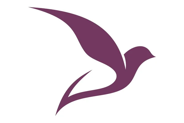 Ptáka Létat Holubice Abstraktní Logo — Stockový vektor