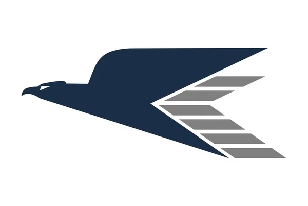 Águia Rápida Expresso Mosca Logotipo — Vetor de Stock