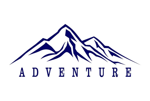 Montagne Aventure Abstrait Logo — Image vectorielle