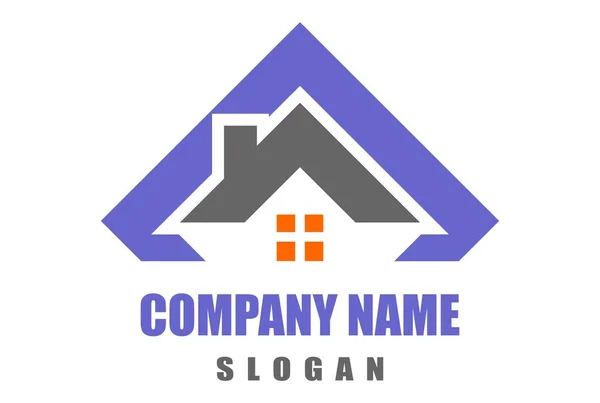Residenz Immobilien Logo Symbol — Stockvektor