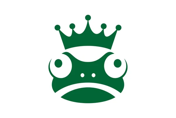 kurbağa logo simge yeşil Kral
