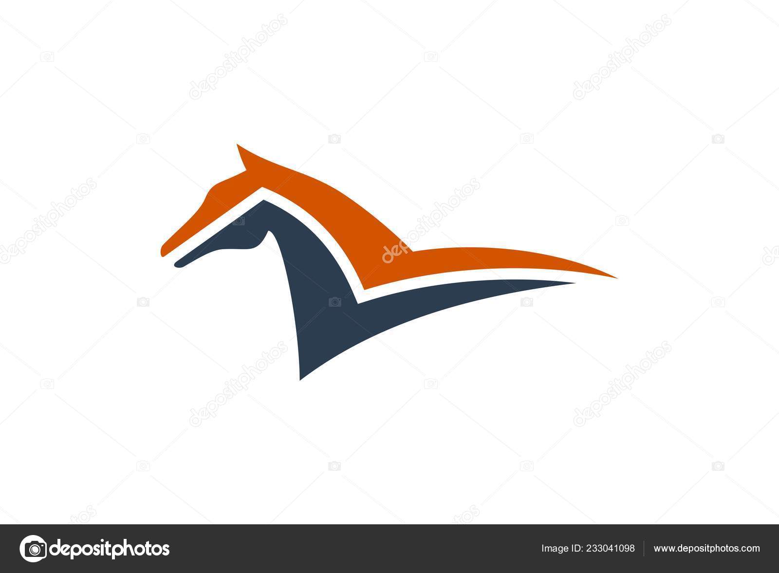Ícone de cavalo ilustração vetorial concepr design