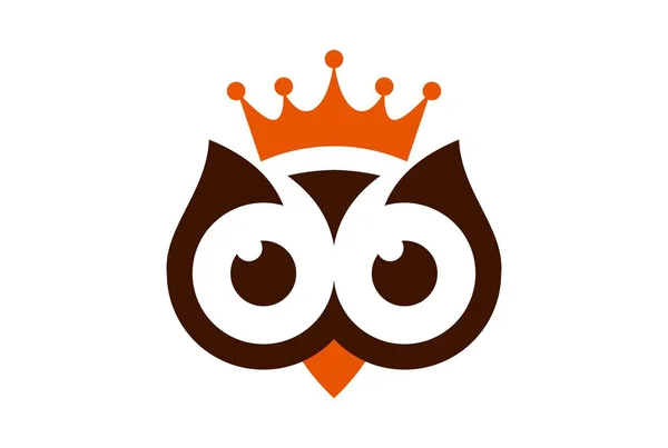 baykuş Soyut logo simge vektör Kral