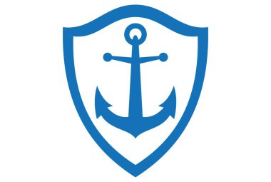 çapa kavramı logo simge vektör kavramı düz tasarımı