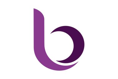 mektup b simgesini logo vektör kavramı düz tasarımı